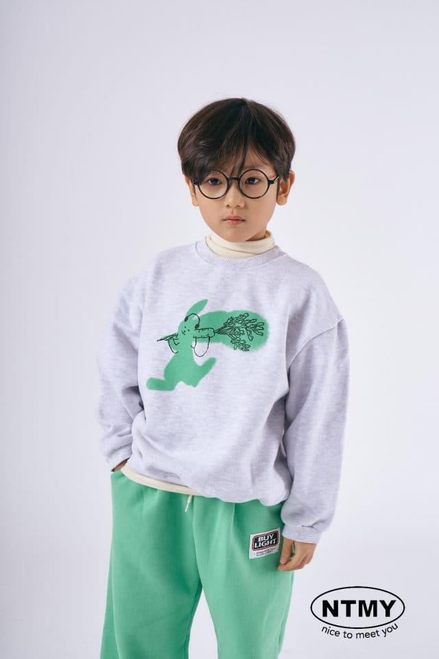 Nice To Meet You - Korean Children Fashion - #childofig - Carrot Rabbit Sweatshirt - 2