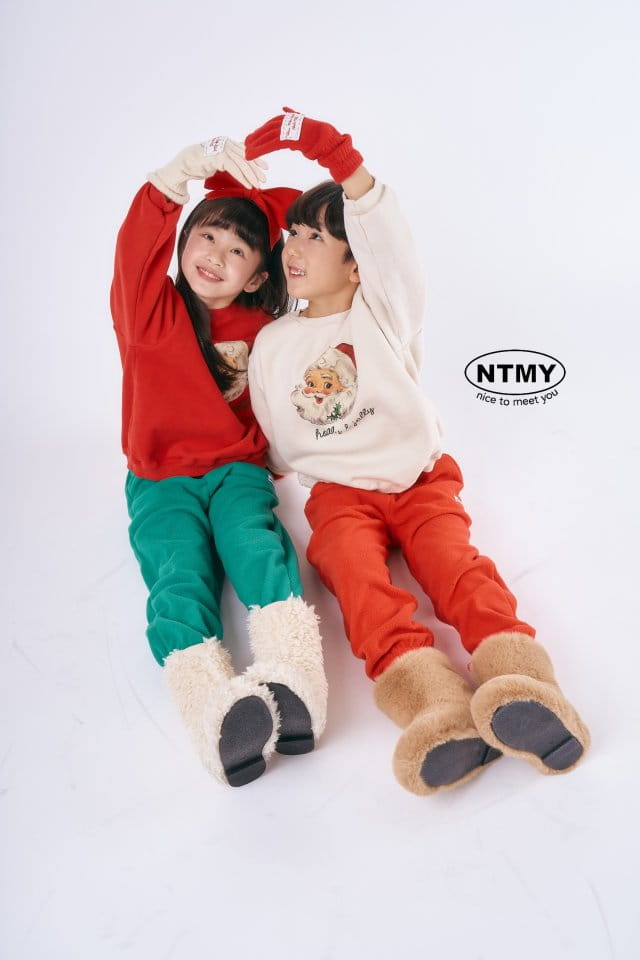 Nice To Meet You - Korean Children Fashion - #discoveringself - Santa Sweatshirt