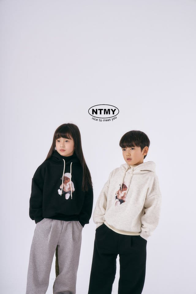 Nice To Meet You - Korean Children Fashion - #kidsshorts - Beanie Bear Hoody - 2
