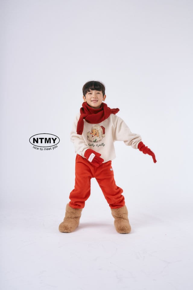 Nice To Meet You - Korean Children Fashion - #kidsshorts - Santa Sweatshirt - 3