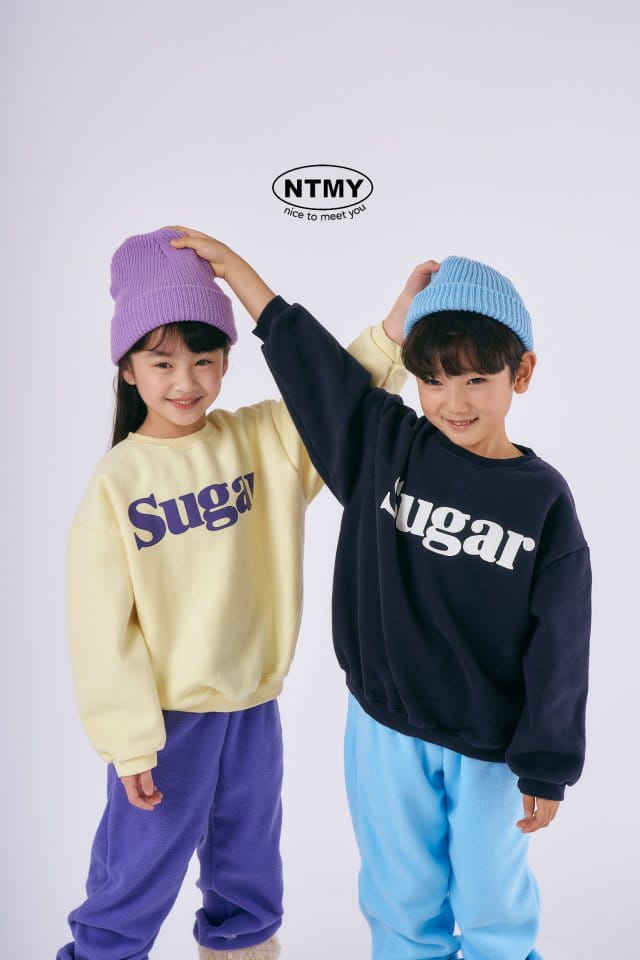 Nice To Meet You - Korean Children Fashion - #kidsshorts - Suger Sweatshirt