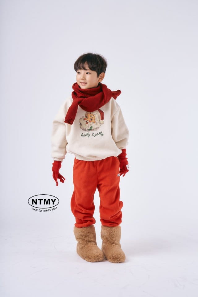 Nice To Meet You - Korean Children Fashion - #littlefashionista - Santa Sweatshirt - 7