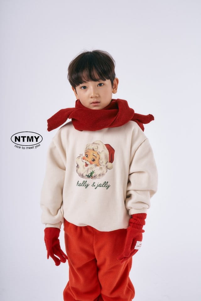 Nice To Meet You - Korean Children Fashion - #magicofchildhood - Santa Sweatshirt - 8