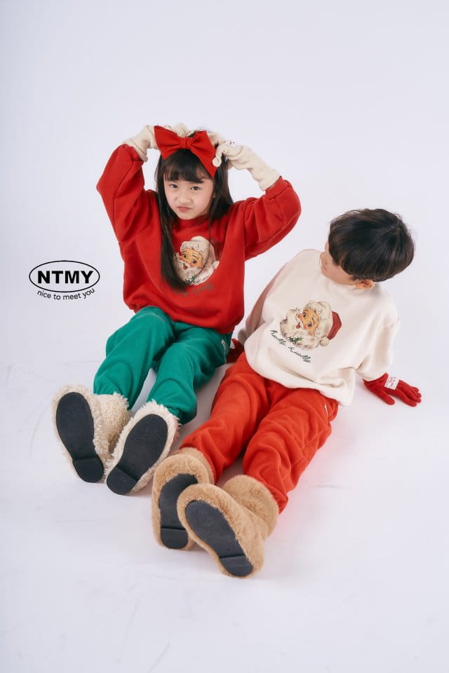 Nice To Meet You - Korean Children Fashion - #todddlerfashion - Santa Sweatshirt - 11