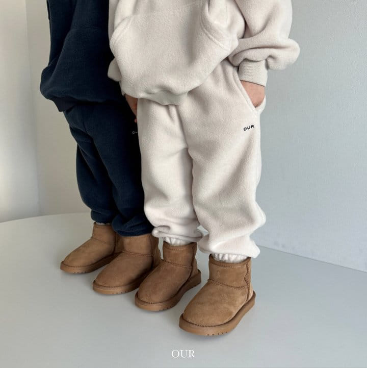 Our - Korean Children Fashion - #childofig - Fleece Top Bottom Set - 10
