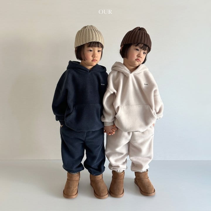 Our - Korean Children Fashion - #toddlerclothing - Fleece Top Bottom Set - 8