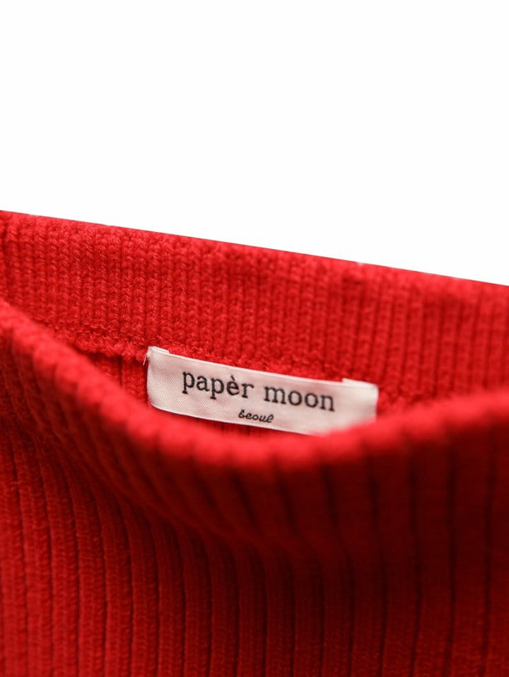 Paper Moon - Korean Women Fashion - #momslook - cropped ribbed strap shoulder knit top - 7