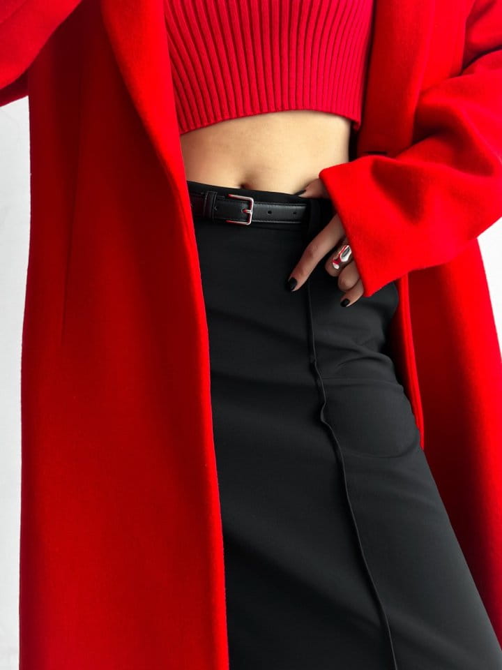 Paper Moon - Korean Women Fashion - #womensfashion - pin - tuck detail maxi flared skirt - 4