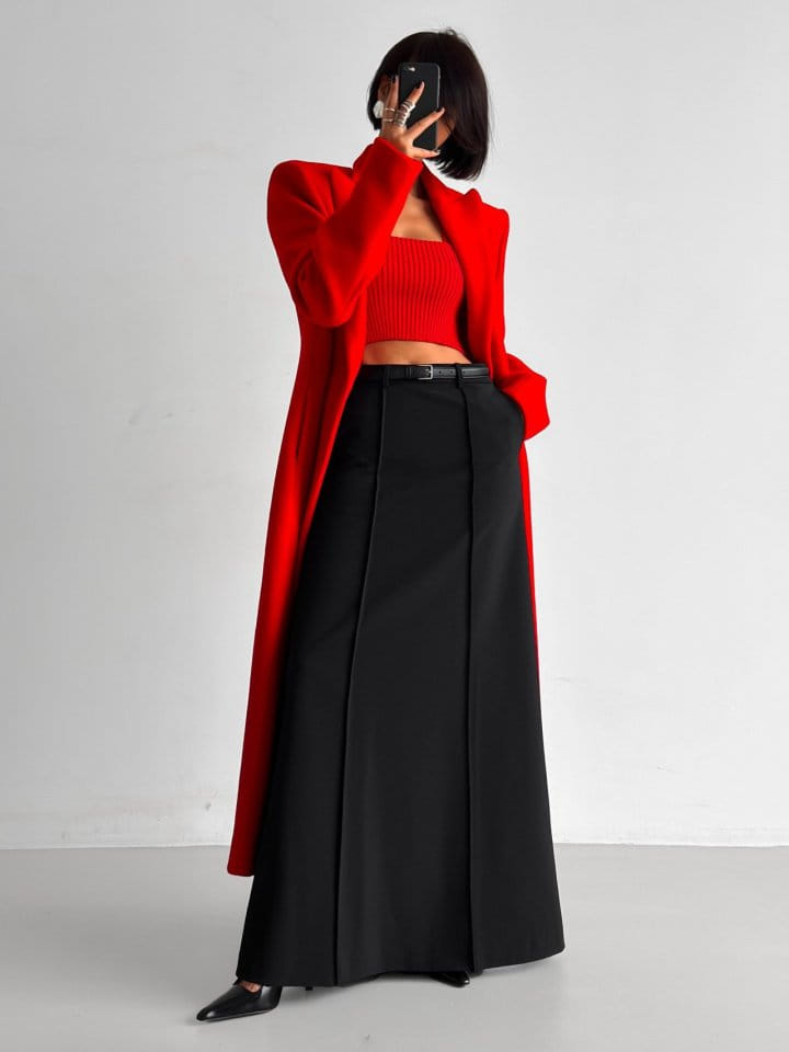 Paper Moon - Korean Women Fashion - #momslook - classic thin buckle leather belt