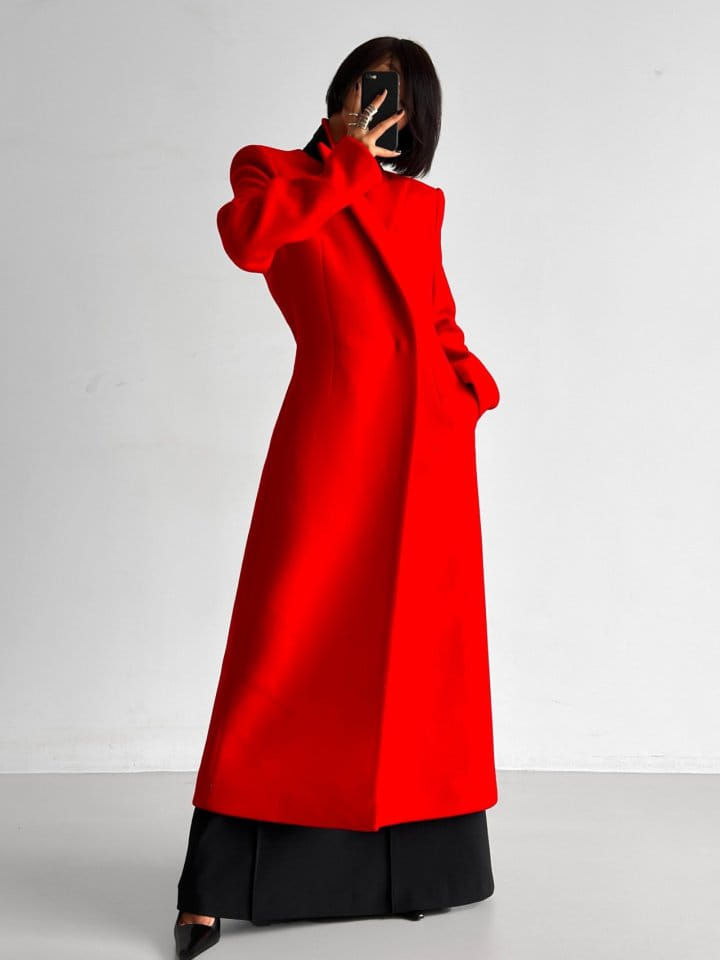 Paper Moon - Korean Women Fashion - #momslook - virgin 100 % wool peak lapel tailored maxi coat - 2