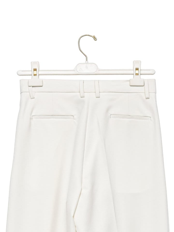 Paper Moon - Korean Women Fashion - #momslook - high waist one pleated wide trousers - 11