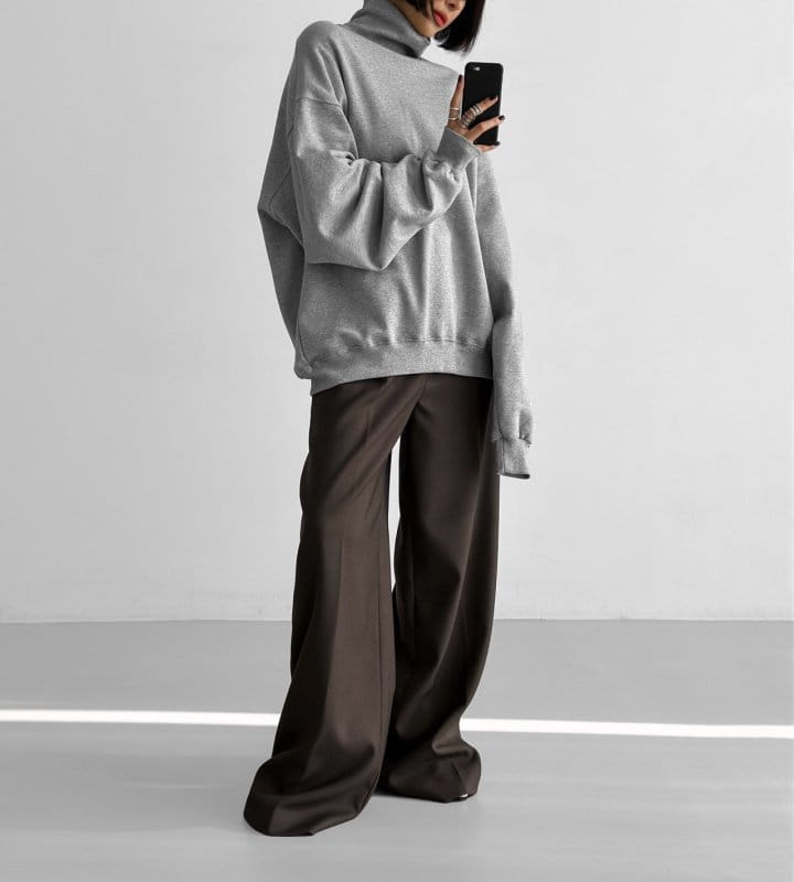 Paper Moon - Korean Women Fashion - #pursuepretty - oversized turtleneck sweatshirt