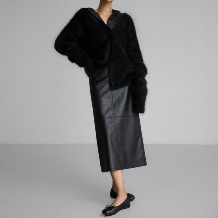 Paper Moon - Korean Women Fashion - #restrostyle - LUX mink angora oversized knit cardigan - 2