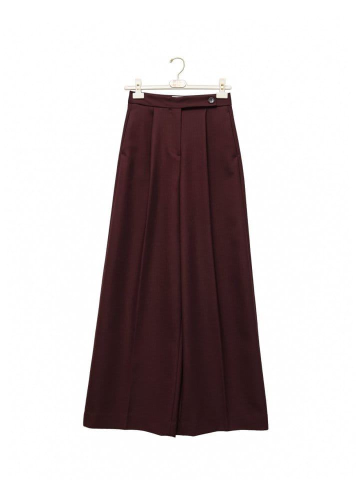 Paper Moon - Korean Women Fashion - #restrostyle - classic wide pleated palazzo pants - 4