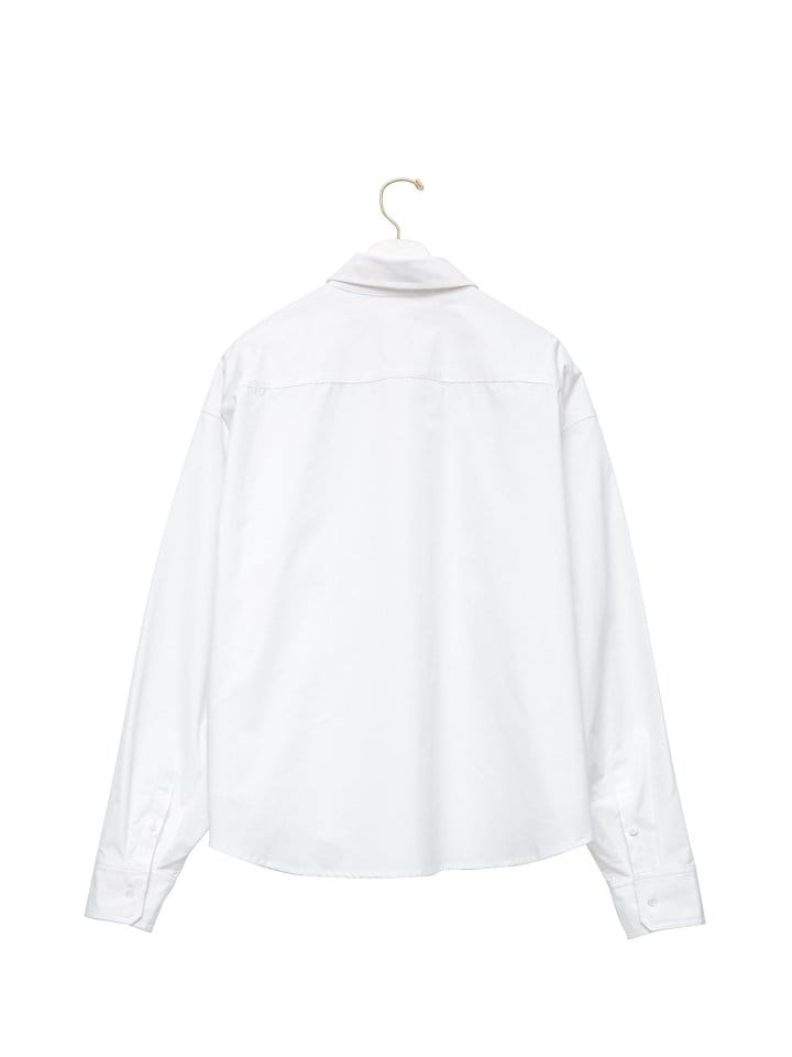 Paper Moon - Korean Women Fashion - #restrostyle - Swing Collar C Button Down Shirt  - 4