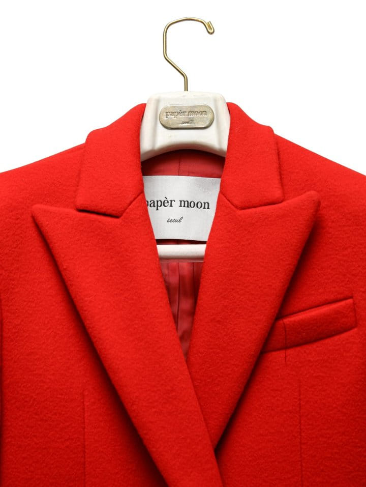 Paper Moon - Korean Women Fashion - #vintagekidsstyle - virgin 100 % wool peak lapel tailored maxi coat - 11