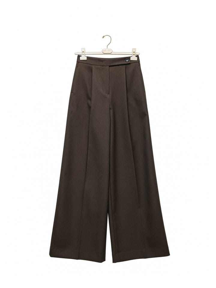 Paper Moon - Korean Women Fashion - #vintageinspired - Classic Wide Pleated Palazzo Pants  - 4