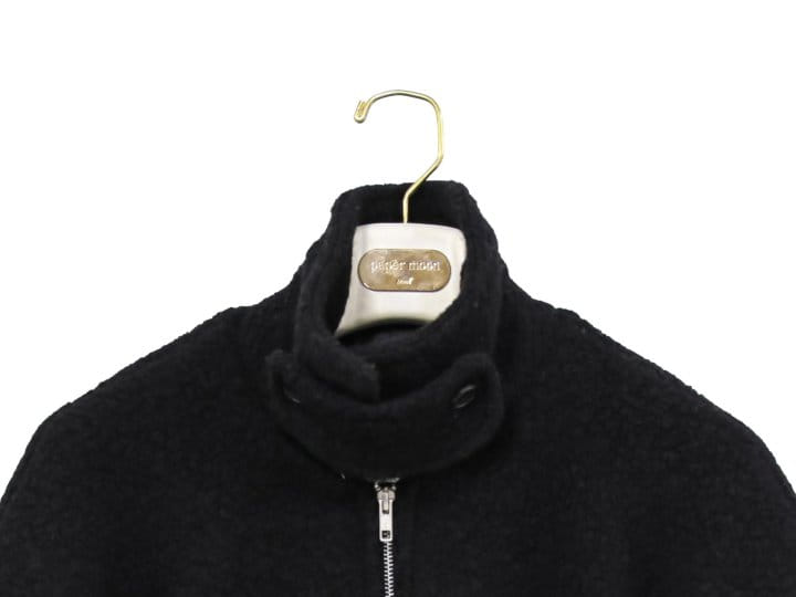 Paper Moon - Korean Women Fashion - #womensfashion - Bouclé alpaca blend wool cropped two way zipped jacket - 9