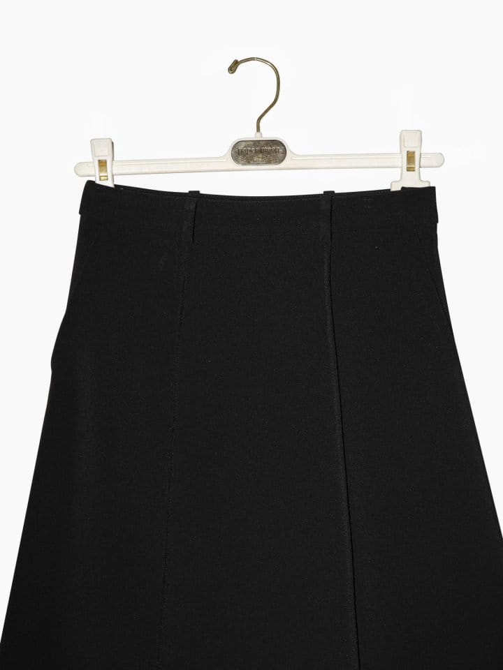 Paper Moon - Korean Women Fashion - #womensfashion - pin - tuck detail maxi flared skirt - 7