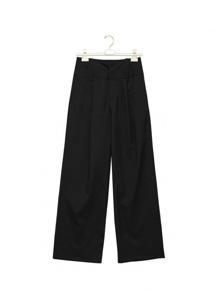 Paper Moon - Korean Women Fashion - #womensfashion - double waisted pin - tuck wide trousers - 8