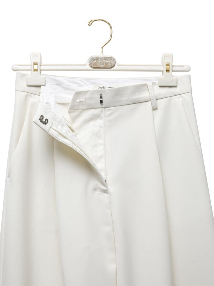 Paper Moon - Korean Women Fashion - #womensfashion - high waist one pleated wide trousers - 9