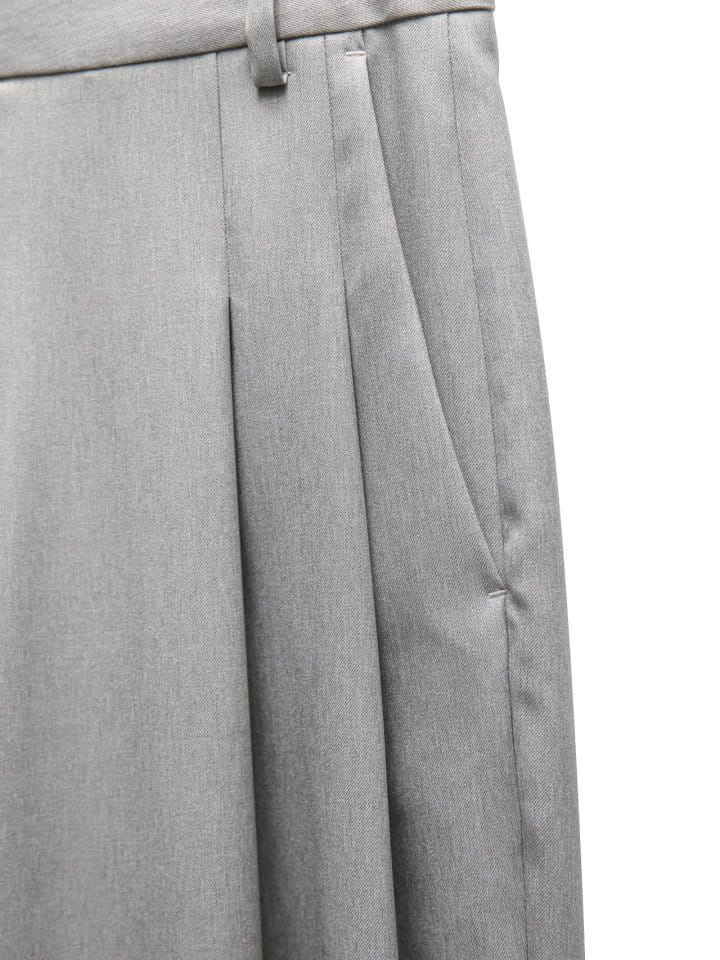 Paper Moon - Korean Women Fashion - #womensfashion - Soft Touch Pin Tuck Wide Trousers  - 8