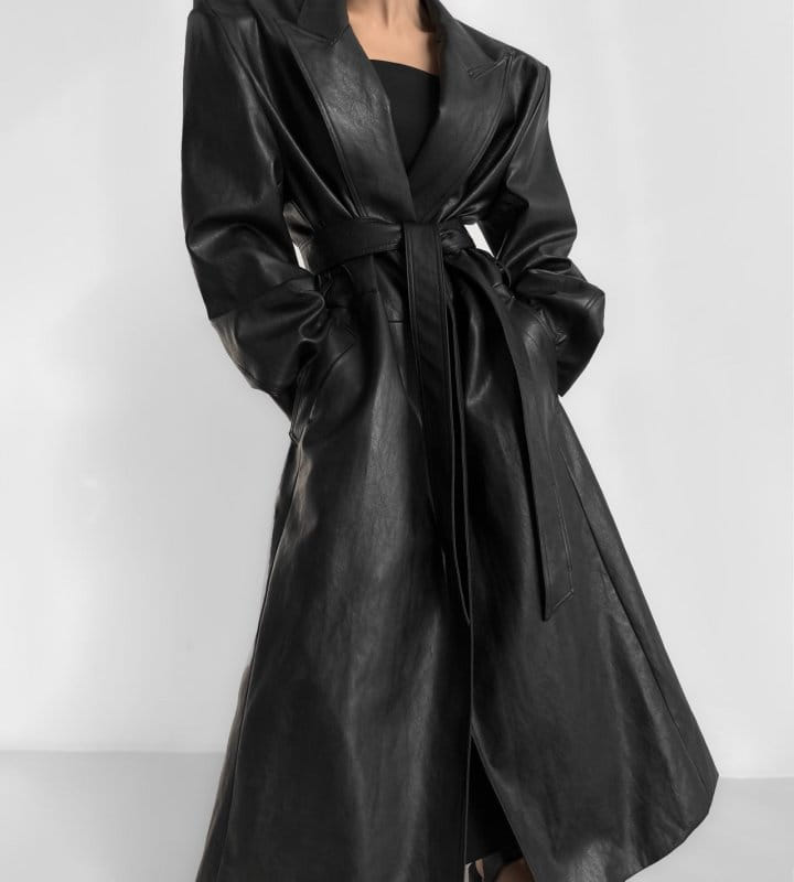 Paper Moon - Korean Women Fashion - #womensfashion -  Oversized Vegan L Robe Maxi Coat 