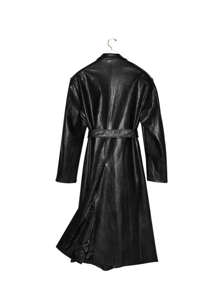Paper Moon - Korean Women Fashion - #womensfashion -  Oversized Vegan L Robe Maxi Coat  - 11