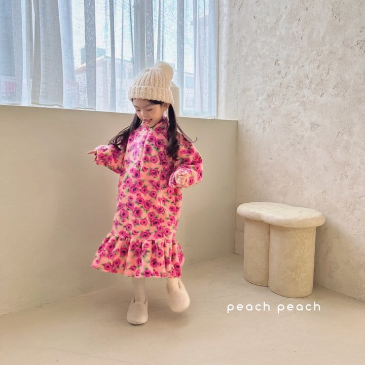 Peachpeach - Korean Children Fashion - #Kfashion4kids - Rose One-Piece - 5