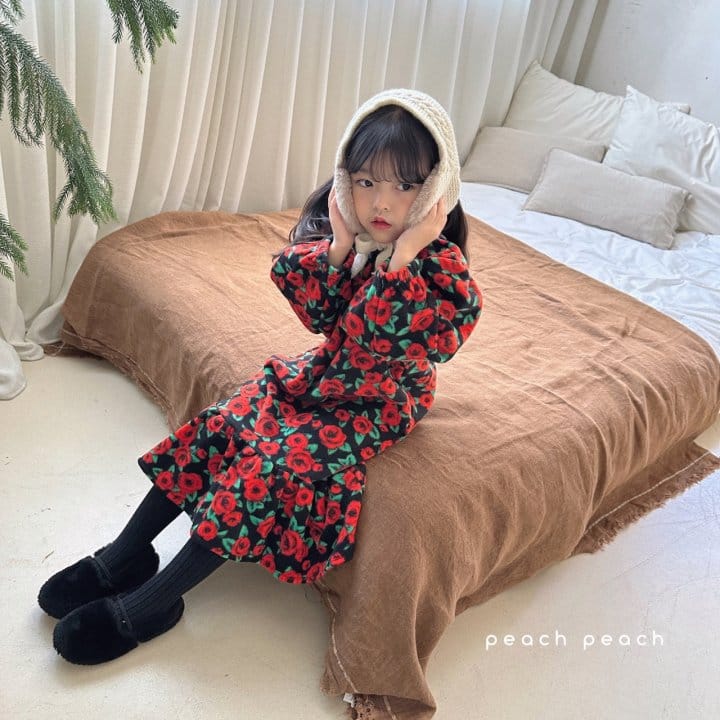 Peachpeach - Korean Children Fashion - #childofig - Rose One-Piece - 10