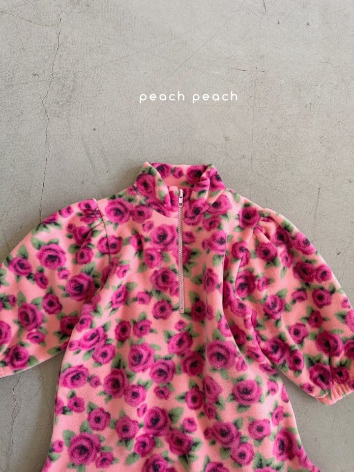 Peachpeach - Korean Children Fashion - #kidsshorts - Rose One-Piece - 2