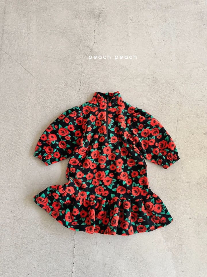Peachpeach - Korean Children Fashion - #kidsstore - Rose One-Piece - 3