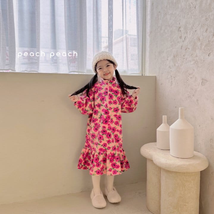 Peachpeach - Korean Children Fashion - #littlefashionista - Rose One-Piece - 6