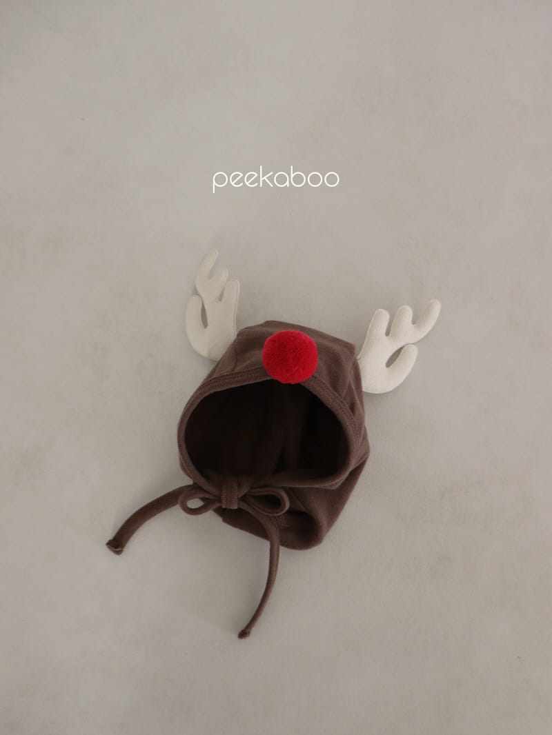 Peekaboo - Korean Baby Fashion - #babyoninstagram - Winter Rudolph Bonnet - 5