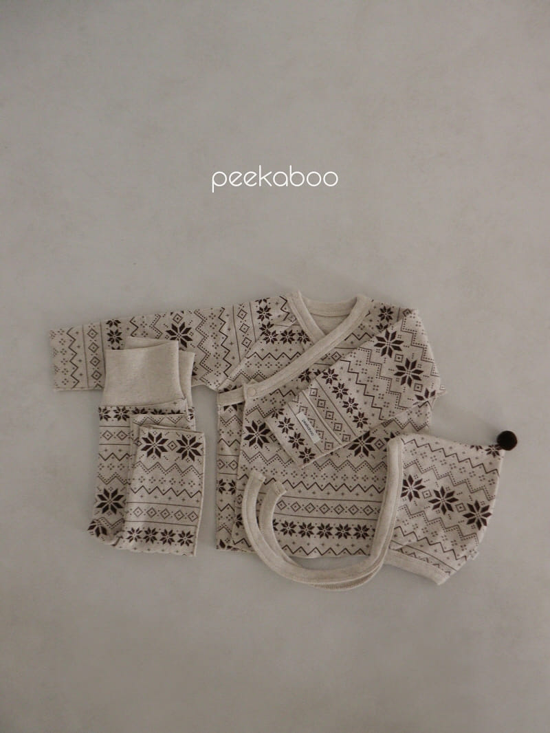 Peekaboo - Korean Baby Fashion - #babywear - Mas Bonnet Set - 2
