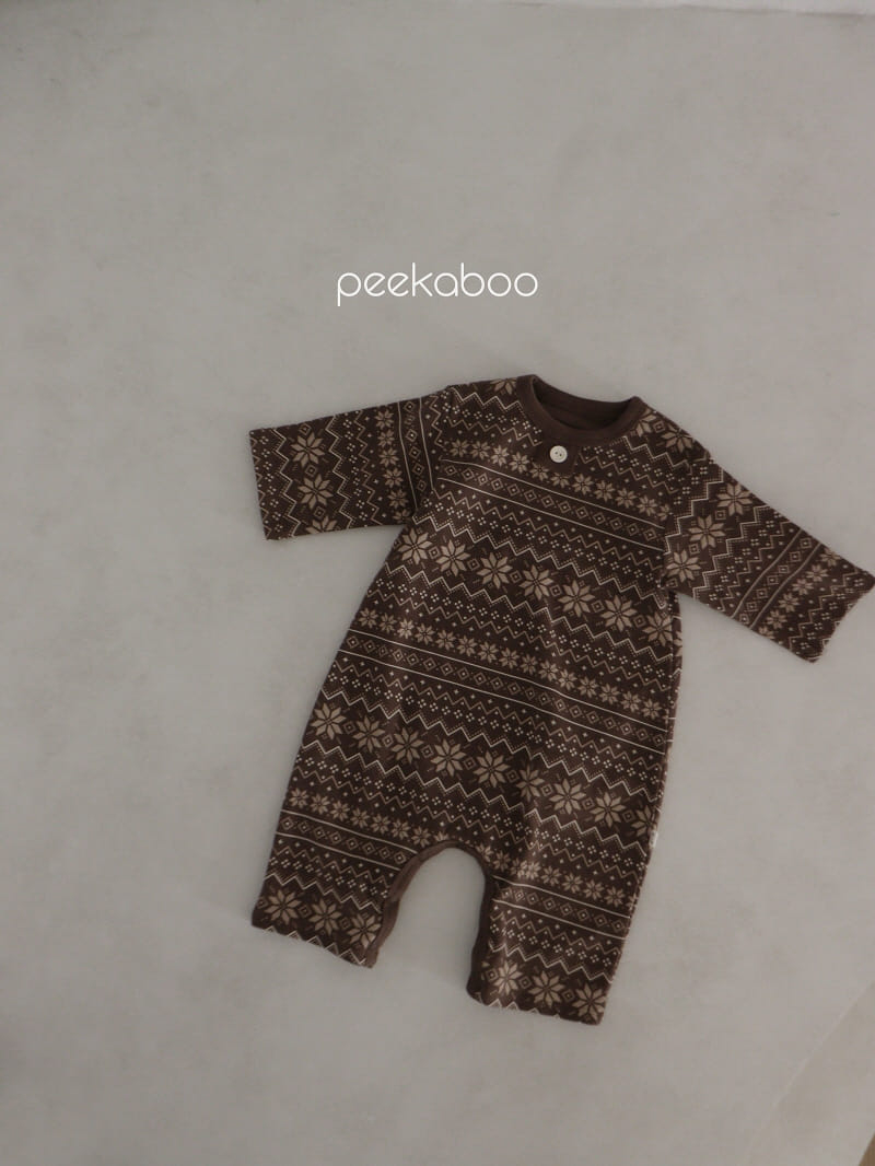 Peekaboo - Korean Baby Fashion - #onlinebabyboutique - Thick Mas Body Suit - 2