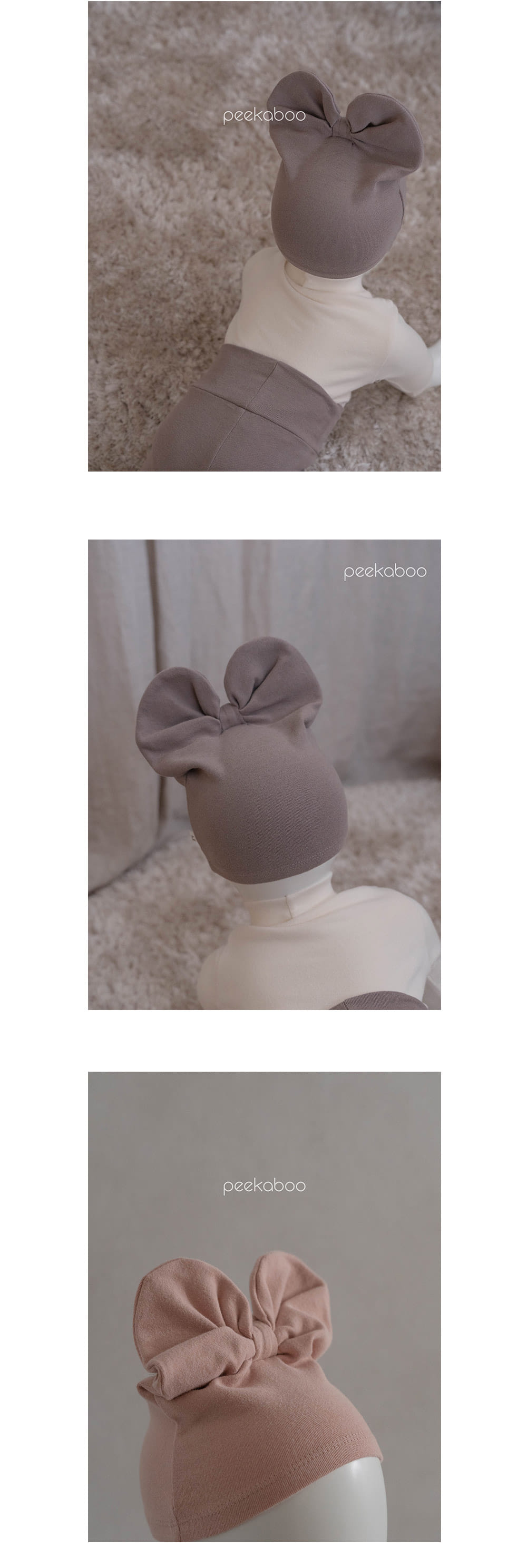 Peekaboo - Korean Baby Fashion - #onlinebabyboutique - Choline Ribbon Hats - 5