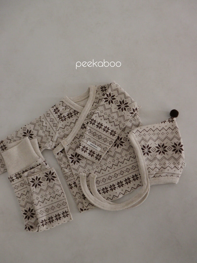 Peekaboo - Korean Baby Fashion - #smilingbaby - Mas Bonnet Set - 5