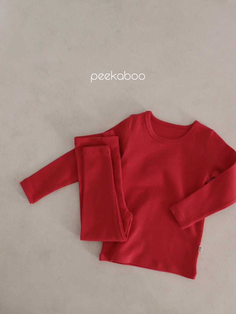 Peekaboo - Korean Children Fashion - #kidsshorts - Winter Top Bottom Set - 3