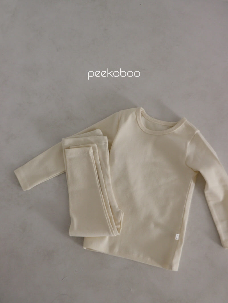 Peekaboo - Korean Children Fashion - #kidsshorts - Winter Top Bottom Set - 4