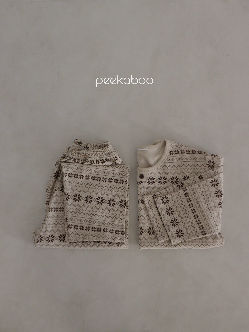 Peekaboo - Korean Children Fashion - #kidzfashiontrend - Mom Thick Mas Top Bottom Set