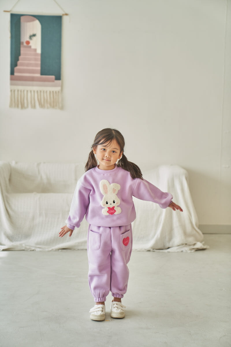 Pepper Mint - Korean Children Fashion - #Kfashion4kids - Love Bunny Sweatshirt - 7