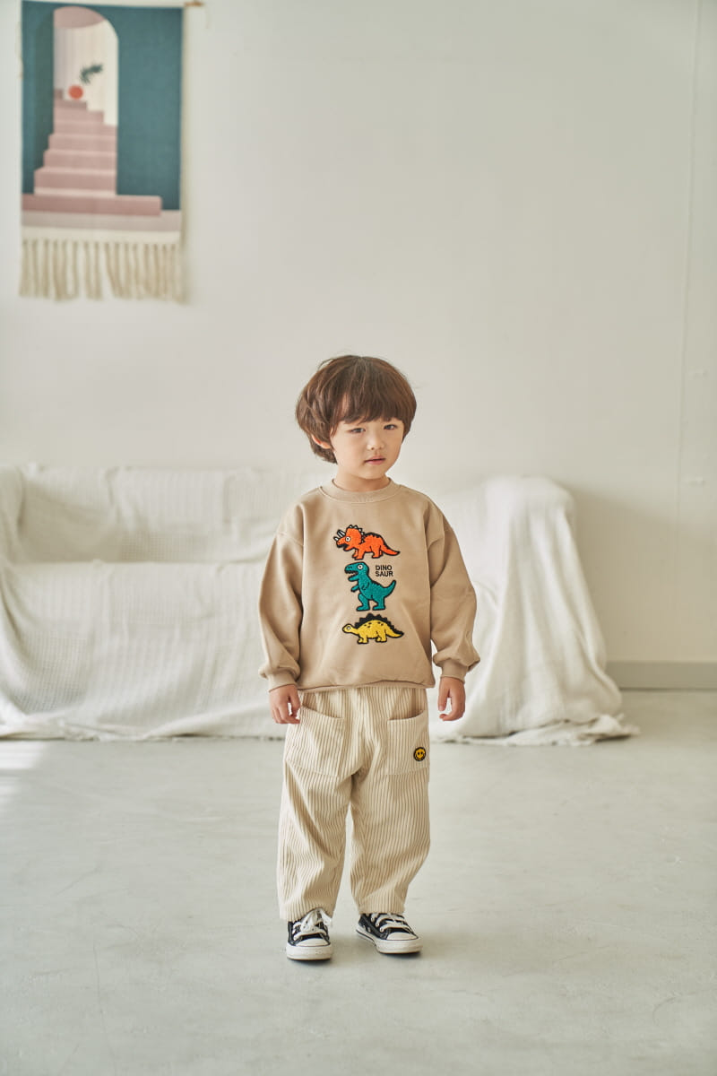 Pepper Mint - Korean Children Fashion - #childofig - Dino Friends Sweatshirt