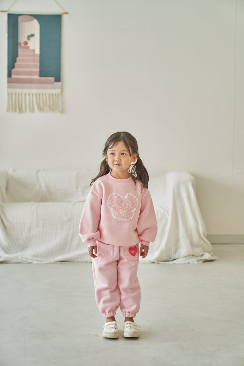 Pepper Mint - Korean Children Fashion - #childofig - Fluffy Bear Sweatshirt - 3