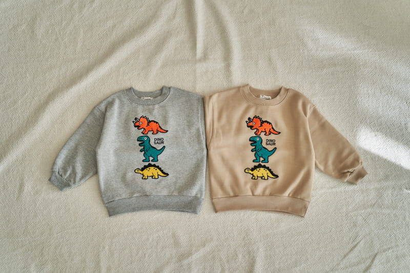 Pepper Mint - Korean Children Fashion - #childrensboutique - Dino Friends Sweatshirt - 2