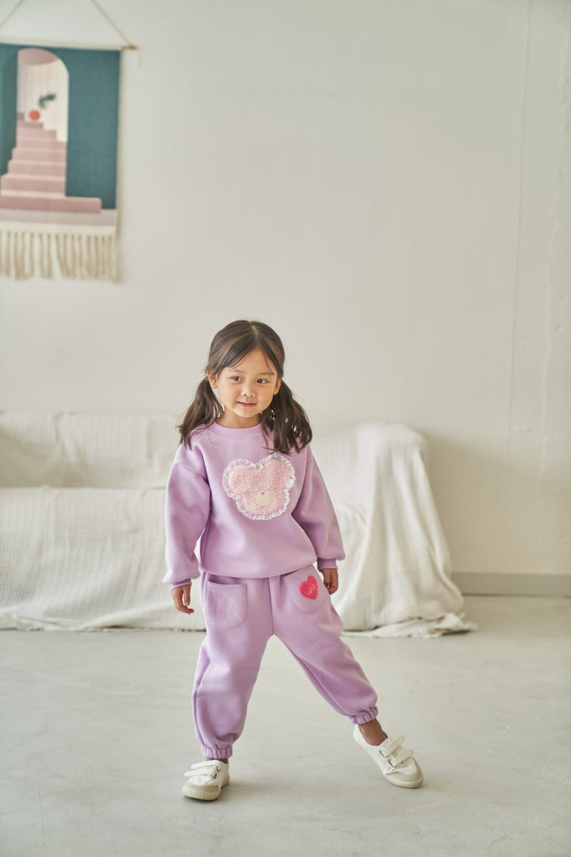 Pepper Mint - Korean Children Fashion - #designkidswear - Fluffy Bear Sweatshirt - 6