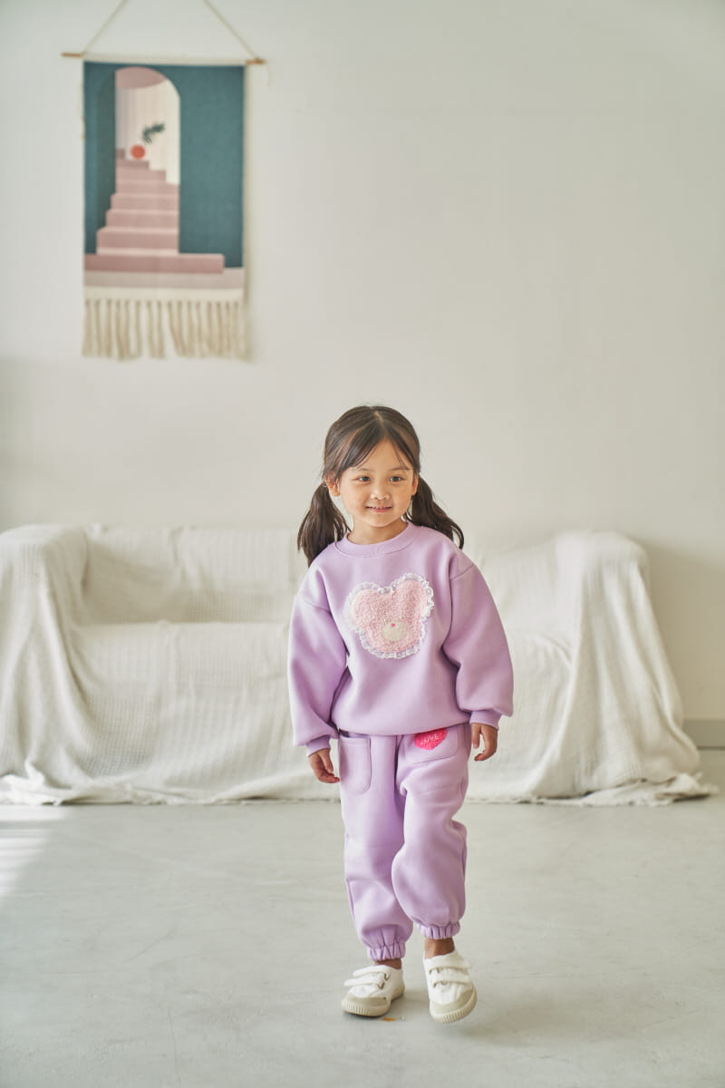 Pepper Mint - Korean Children Fashion - #fashionkids - Fluffy Bear Sweatshirt - 8