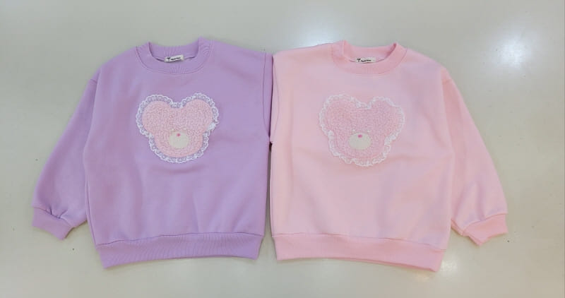 Pepper Mint - Korean Children Fashion - #kidsshorts - Fluffy Bear Sweatshirt - 9