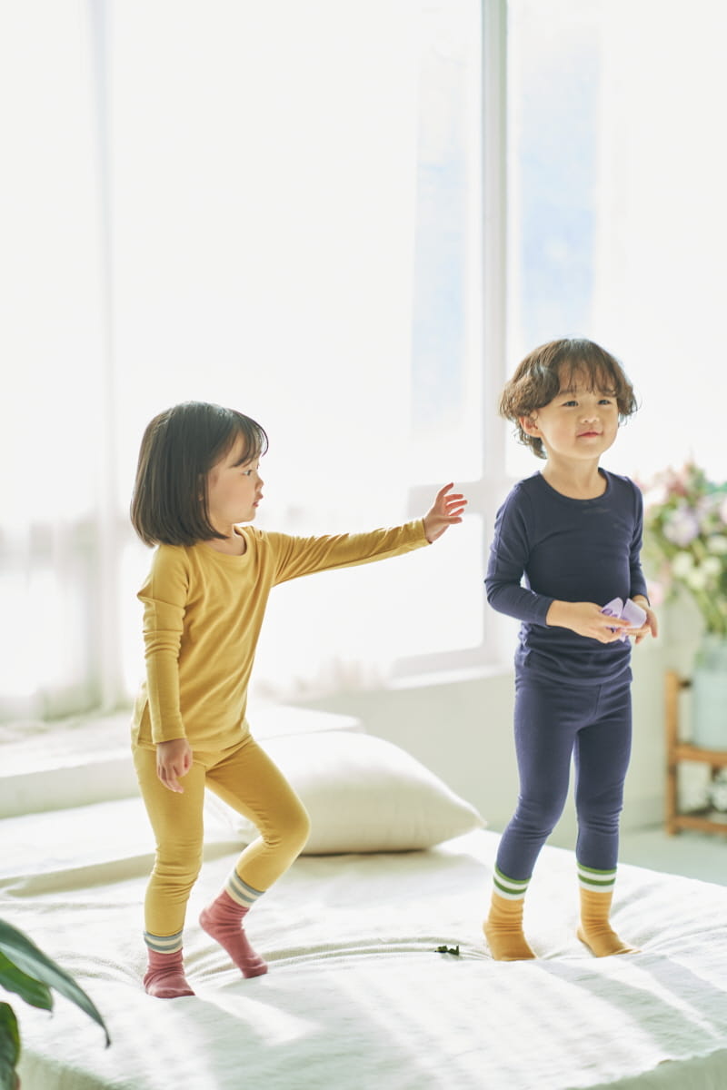 Pepper Mint - Korean Children Fashion - #littlefashionista - Easy Wear Top Bottom Set - 7