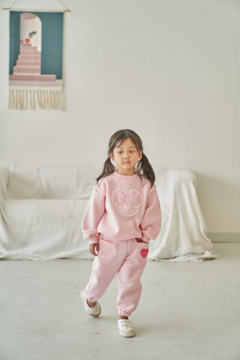 Pepper Mint - Korean Children Fashion - #prettylittlegirls - Fluffy Bear Sweatshirt - 2